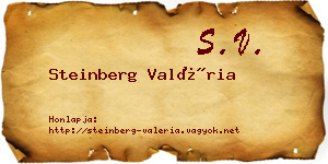 Steinberg Valéria névjegykártya