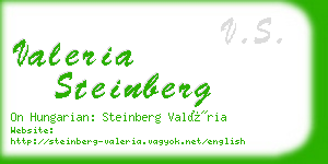 valeria steinberg business card
